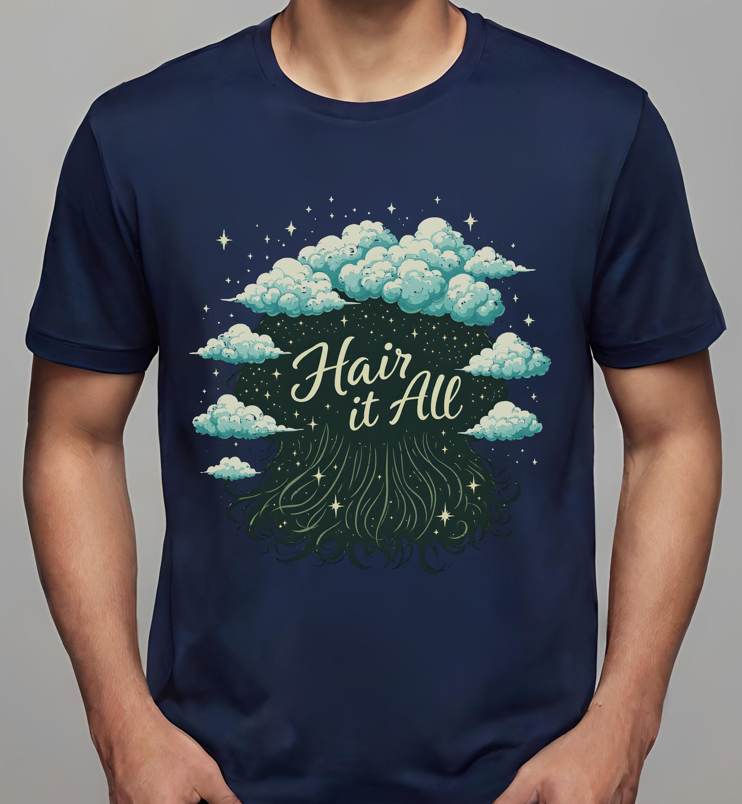 event planners - t-shirt - navy - parents - clouds