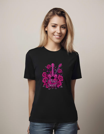 gift shoppers - t-shirt - artistic guitar design