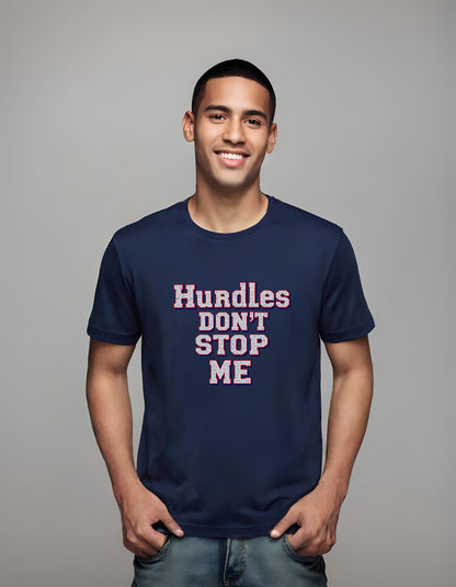 energetic graphics - hurdles don't stop me - t-shirt