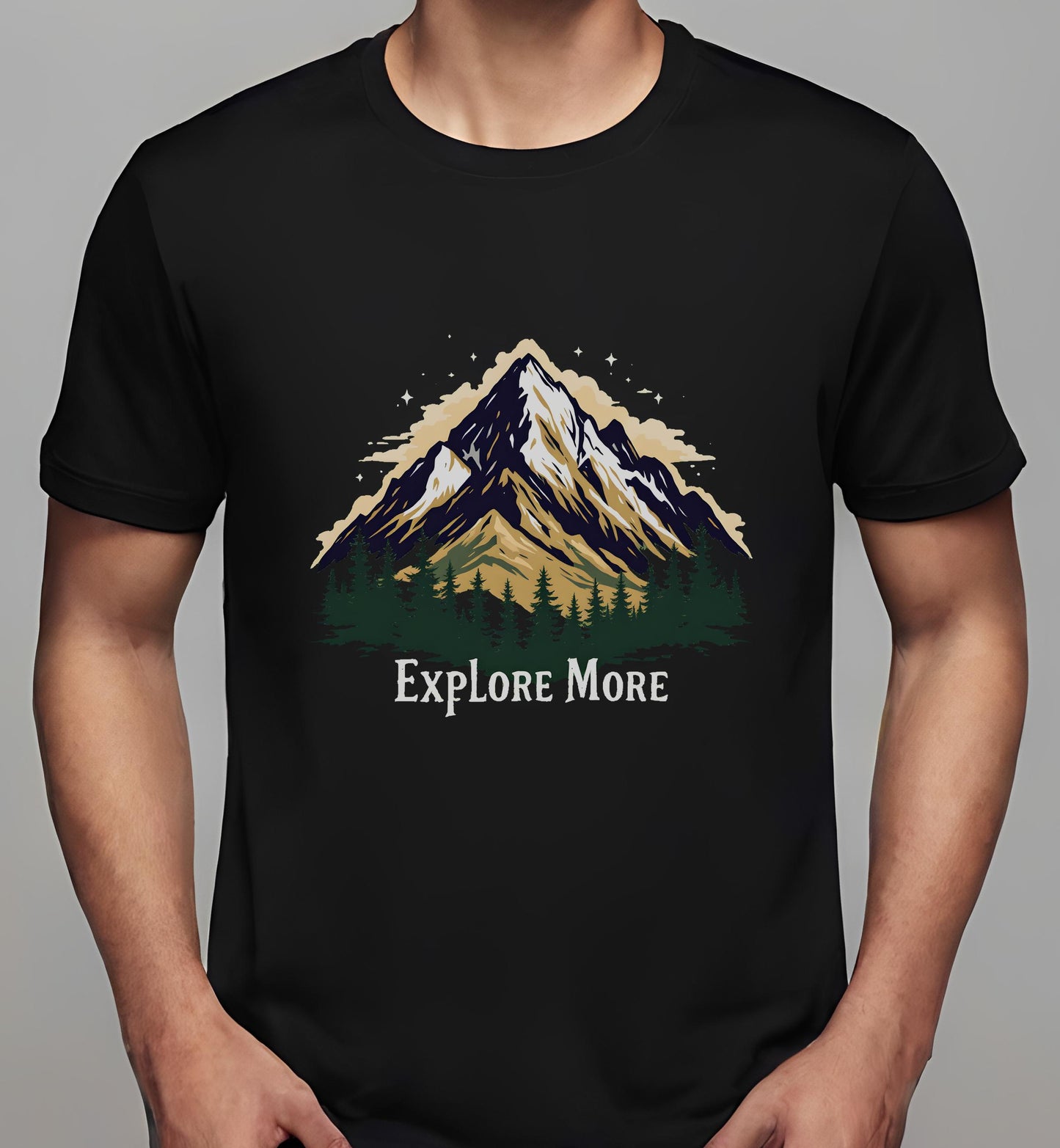 explore more print - t-shirt - black - wanderlust - women