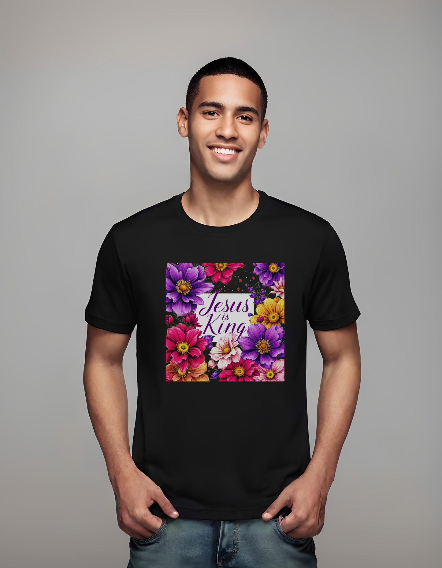 floral composition - inspirational - t-shirt - uplifting quotes