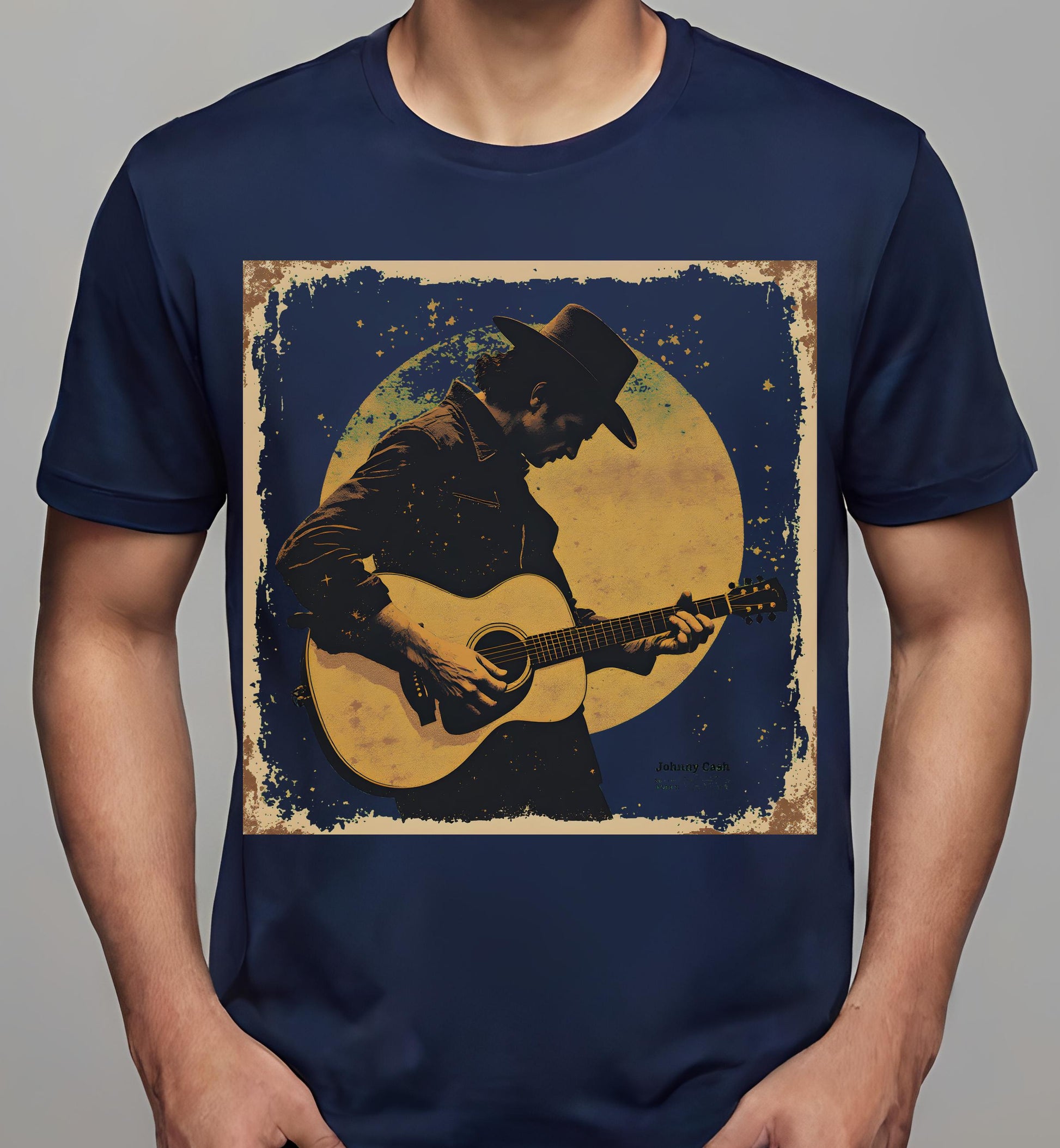 navy - country fans - music enthusiasts - t-shirt