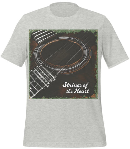 dad - guitar illustration - athletic_heather - johnny cash shirt - t-shirt