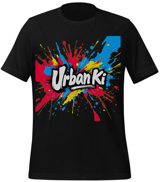 men - t-shirt - vibrant prints - creative expression - black