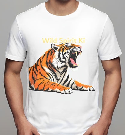 youth - wildlife art - white - strength - t-shirt