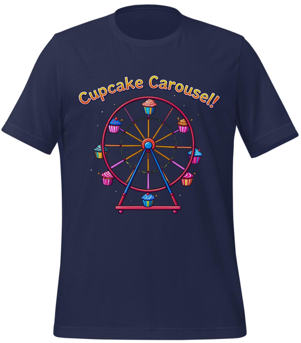 t-shirt - navy - children - cupcake theme