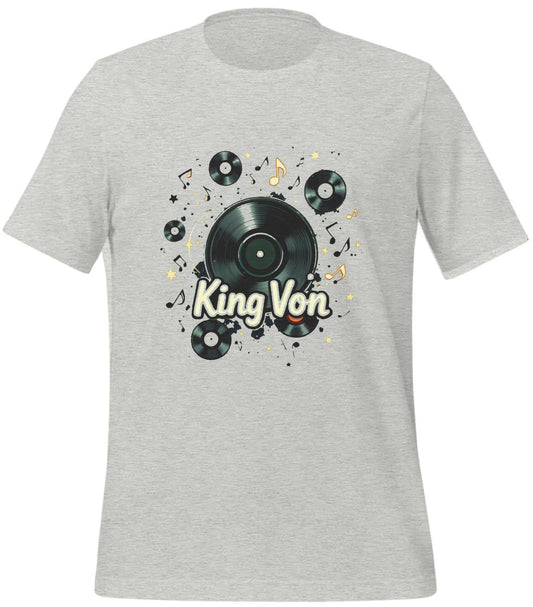 t-shirt - athletic_heather - vinyl records - music lovers - music enthusiast gifts