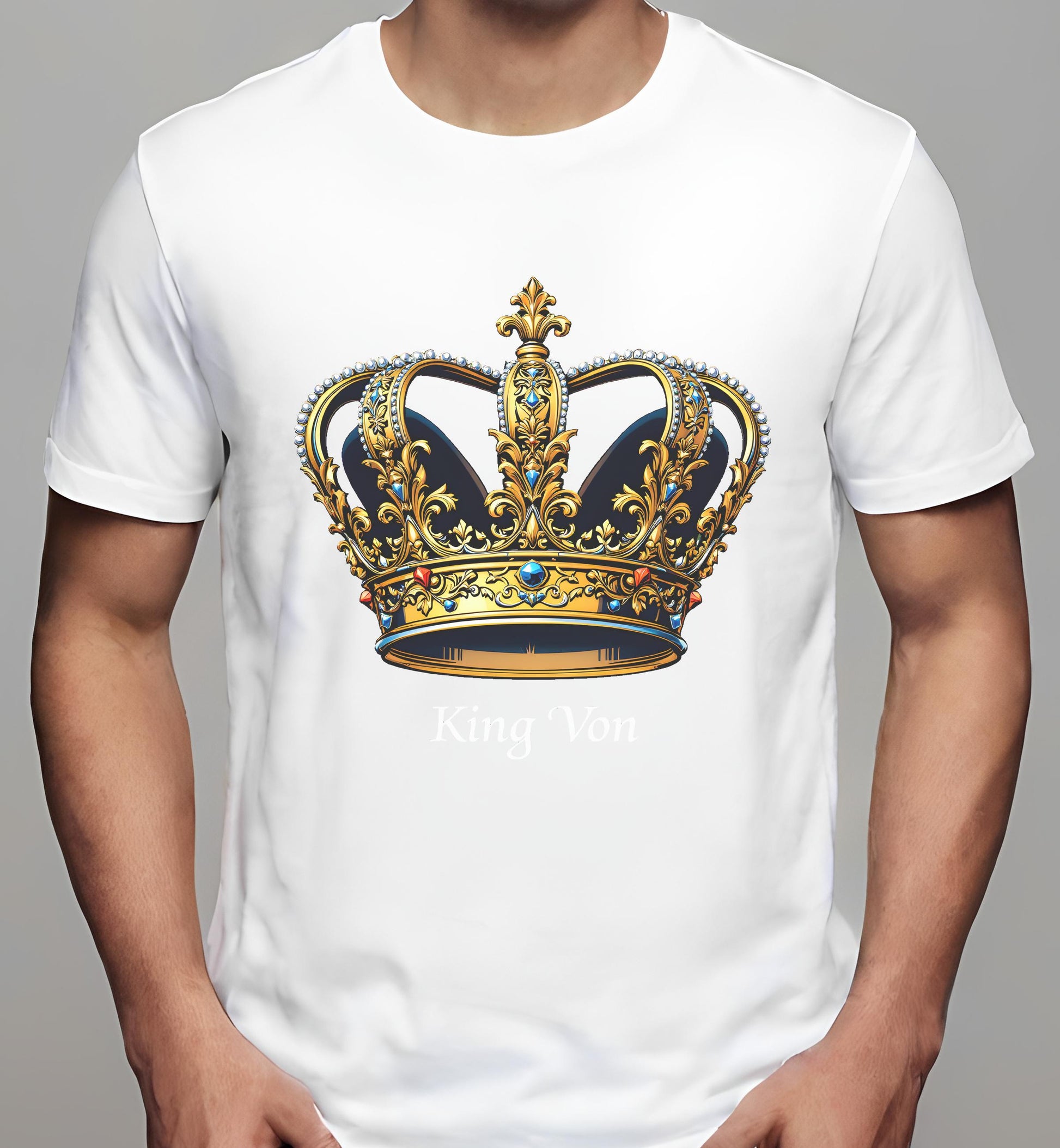 white - crown enthusiasts - t-shirt - bold crown design