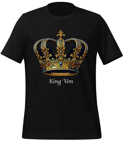 intricate crown patterns - t-shirt - performers - black - artists