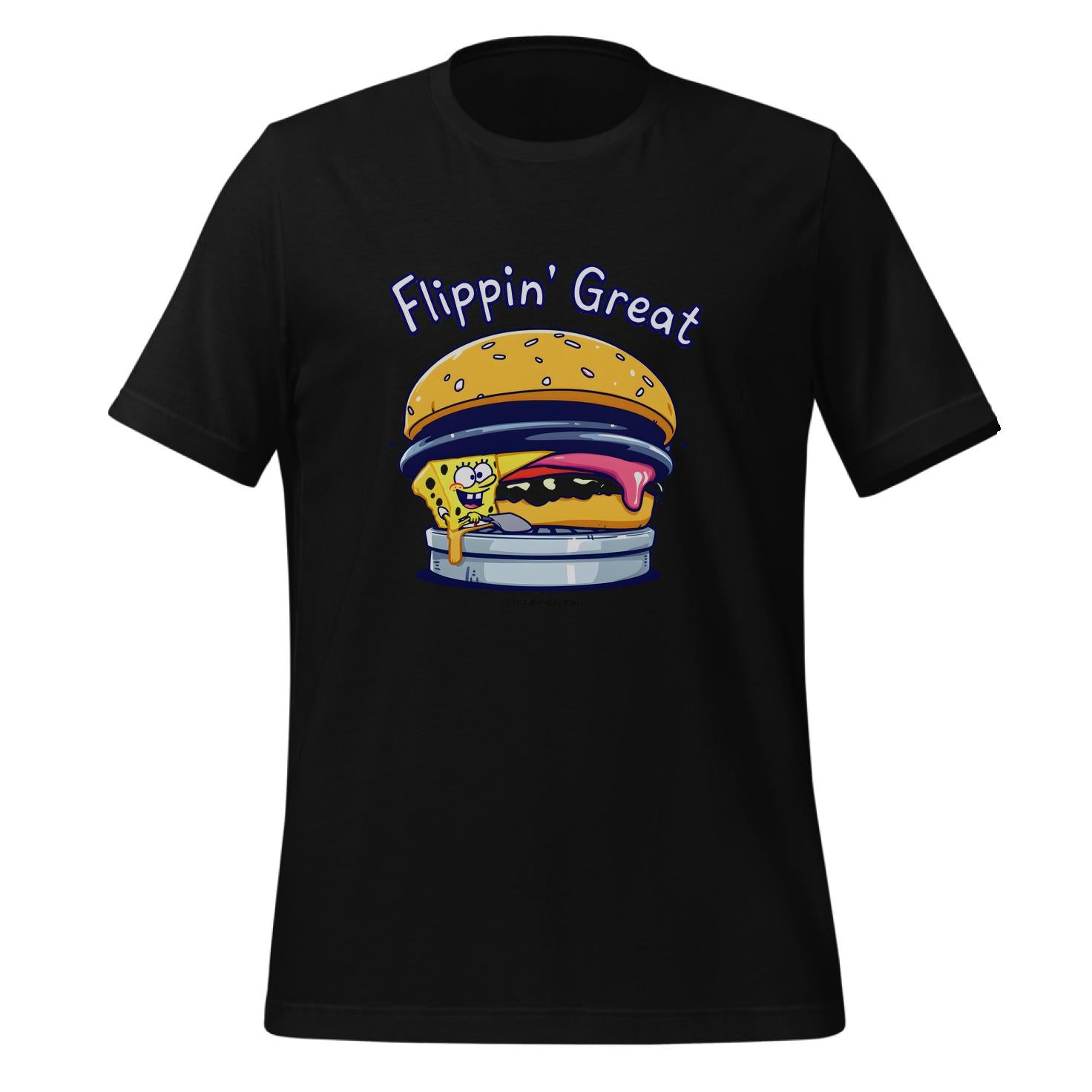 spongebob squarepants merchandise - t-shirt - krabby patty design - animation inspired