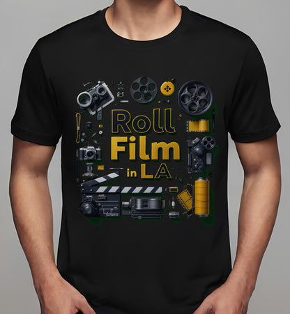 t-shirt - cinema wall art - filmmakers - black - media professionals