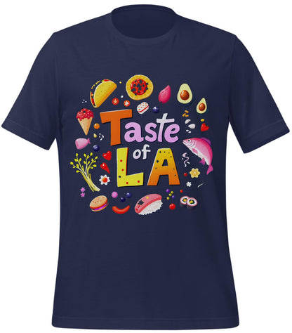 playful food art - t-shirt - navy - food