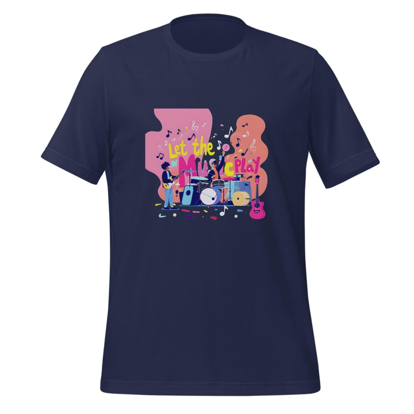 musical instruments art - concert attendees - music design - t-shirt