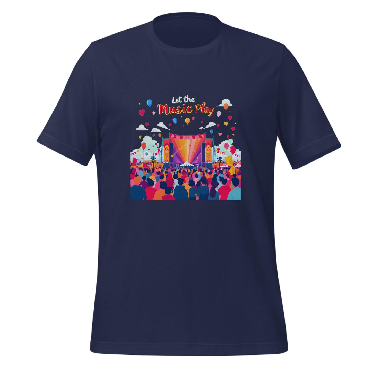 playful festival design - unique concert apparel - t-shirt