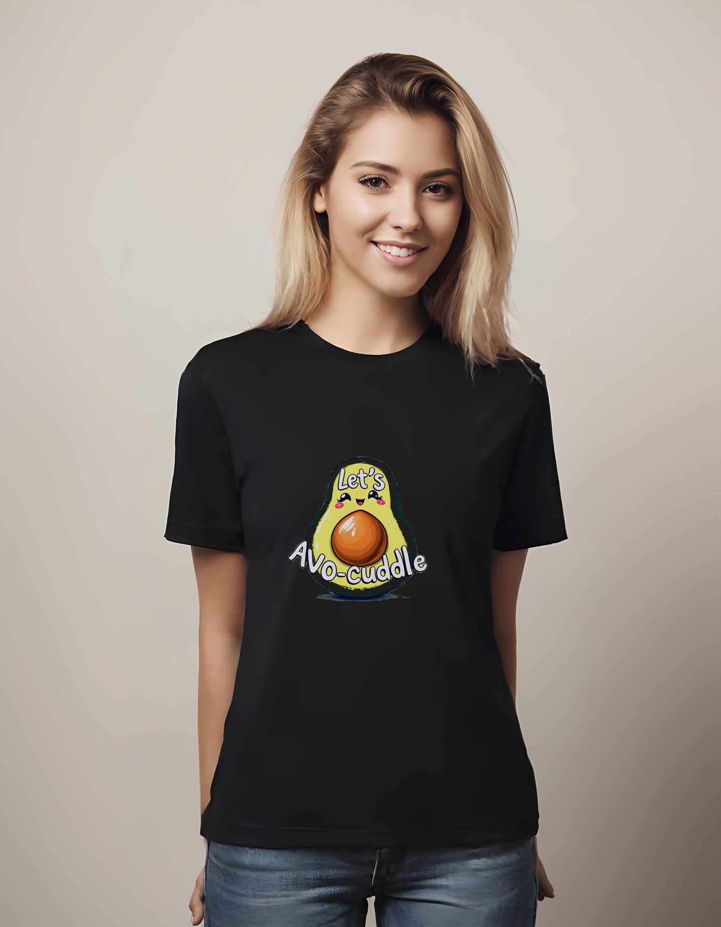 family - playful - t-shirt - cheerful avocado