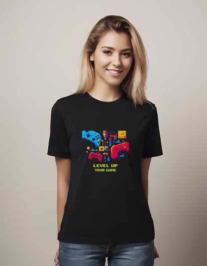 level up shirt - tech-inspired fashion - unique gift for gamers - t-shirt