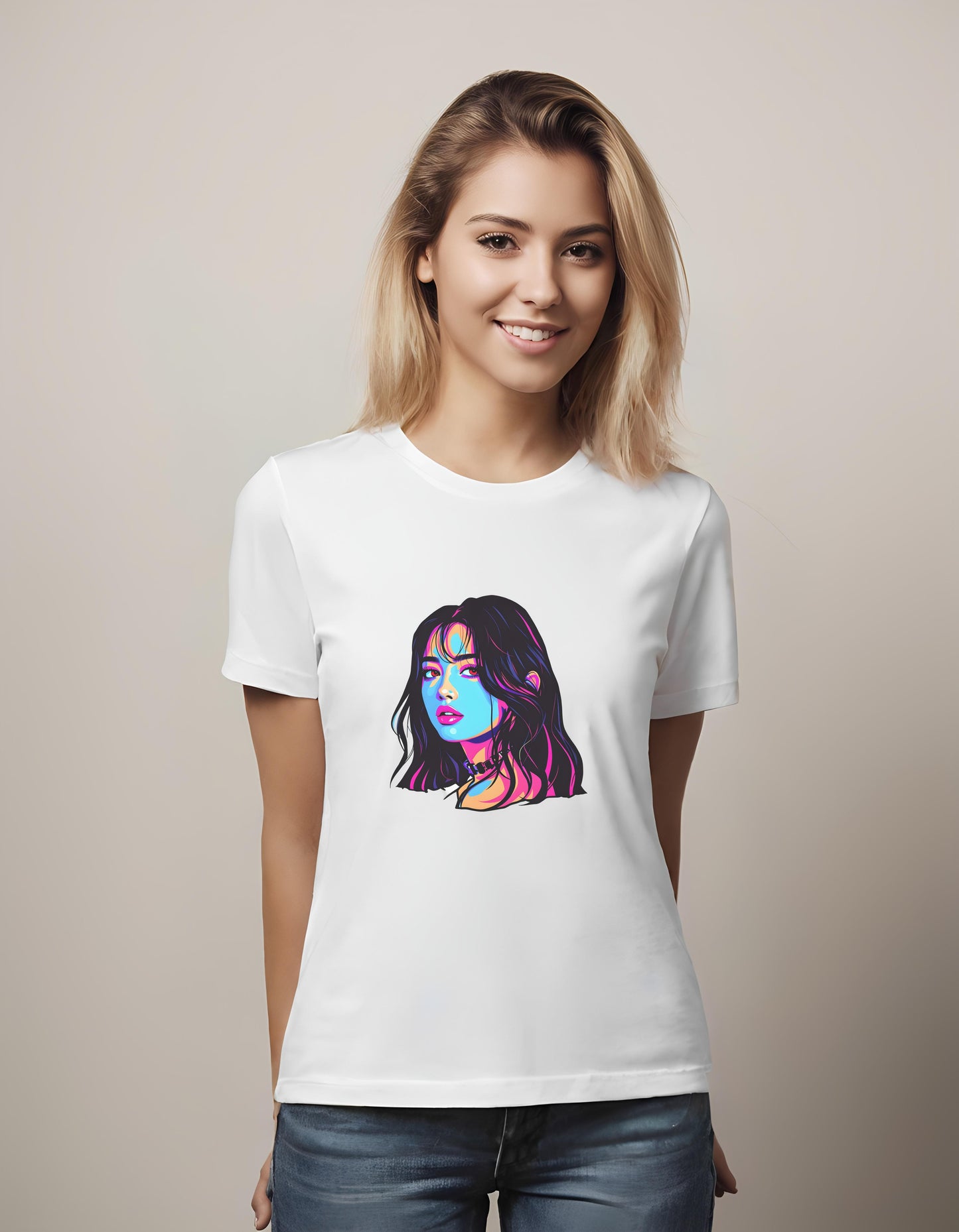 Lisa's Vibrant Portrait | Classic T-Shirt (Unisex) T-Shirt - blackpink, blackpink lisa merchandise, fans