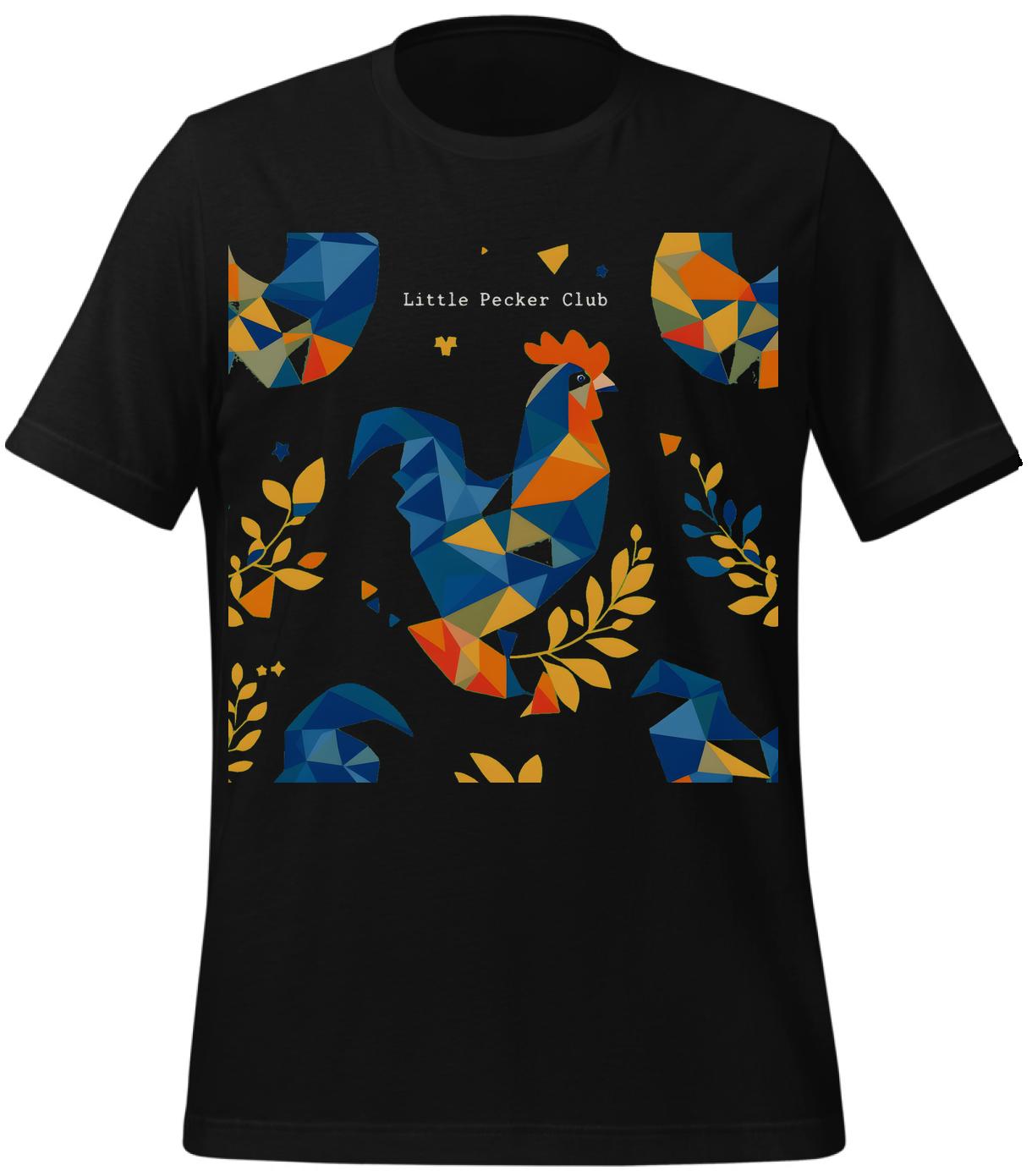 geometric - art lovers - black - t-shirt