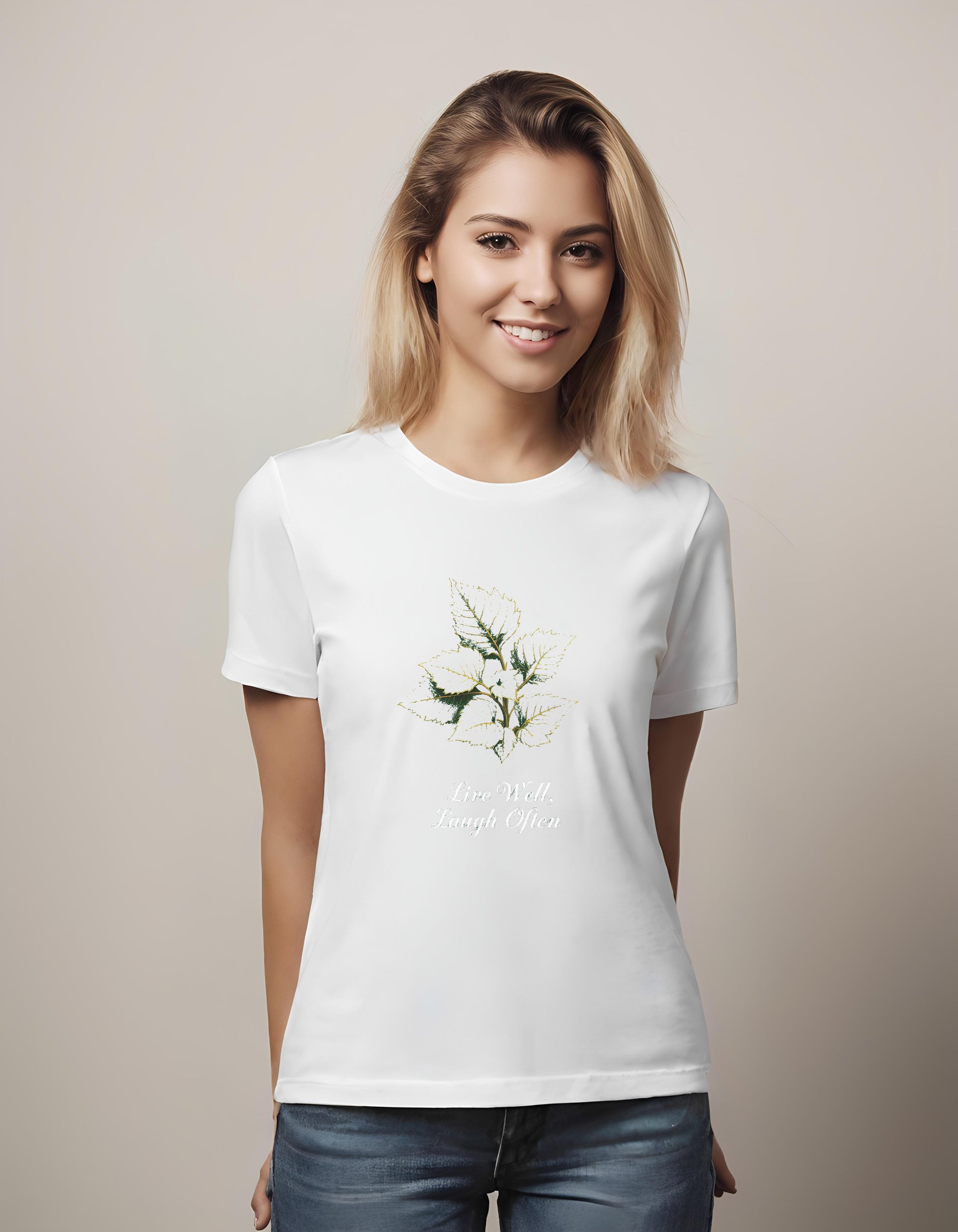 t-shirt - floral designs - positive message artwork