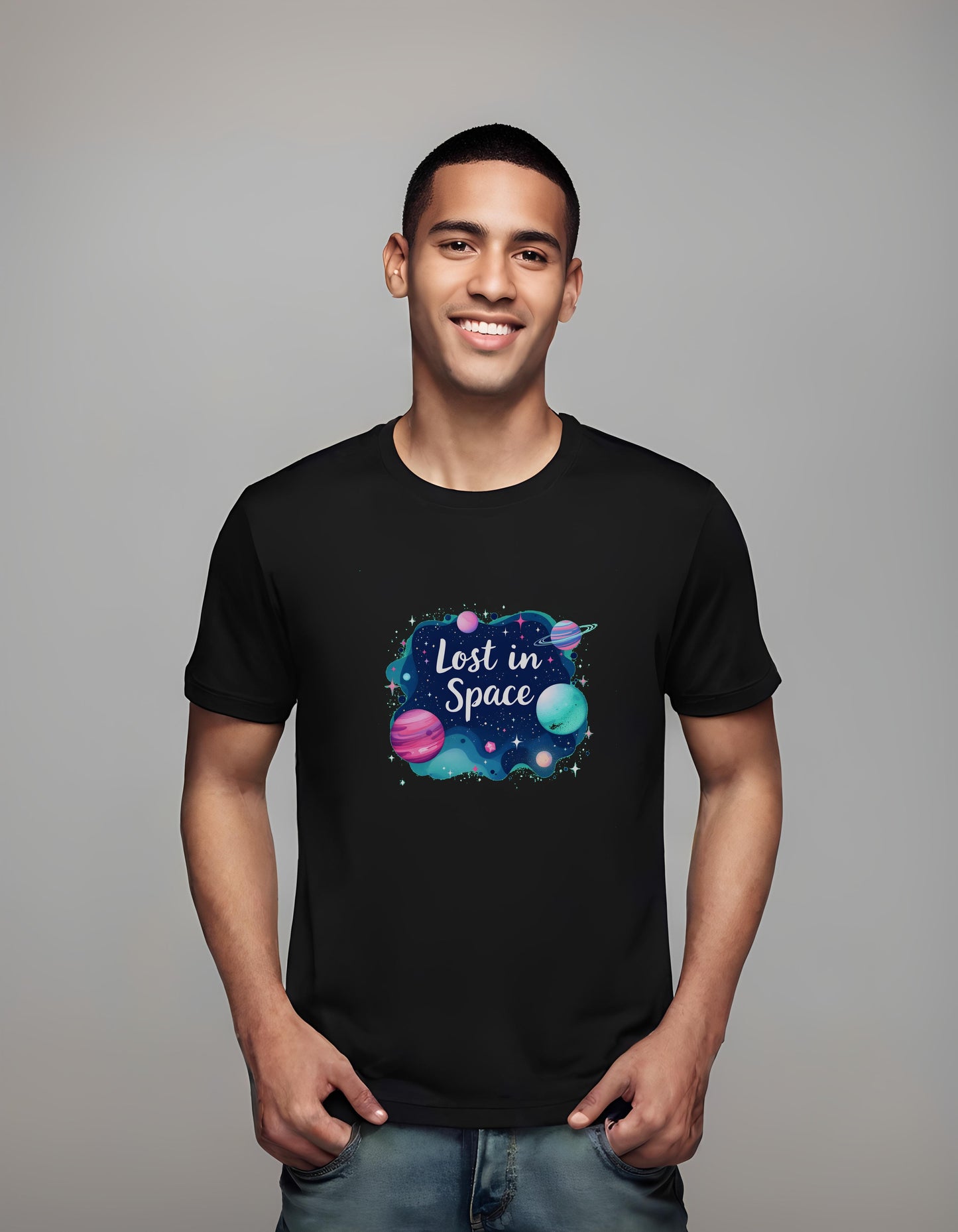 flattering - t-shirt - planets - educational materials