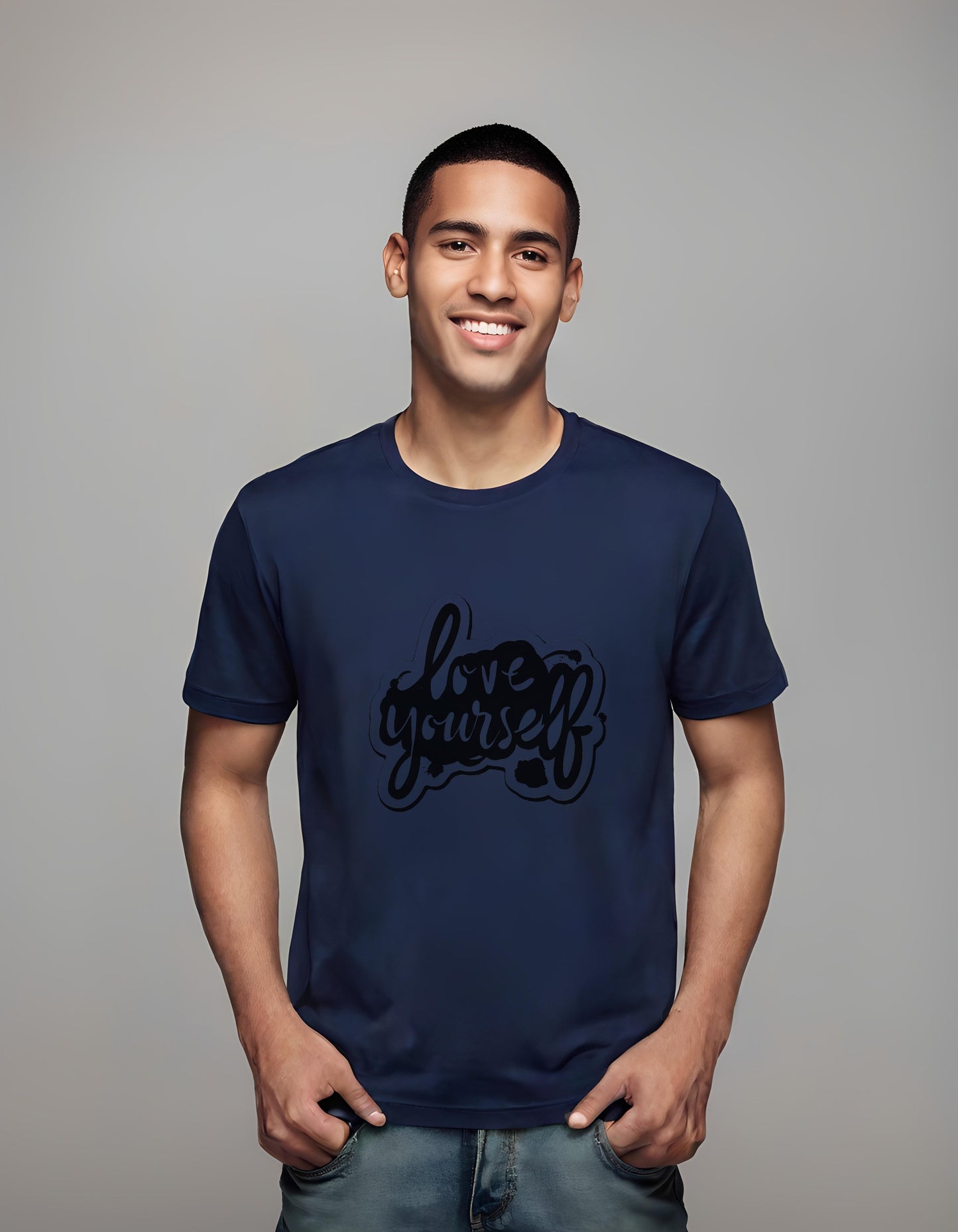 Love Yourself Quote Tee | Classic T-Shirt (Unisex) T-Shirt - acceptance, coworker, elegant typography