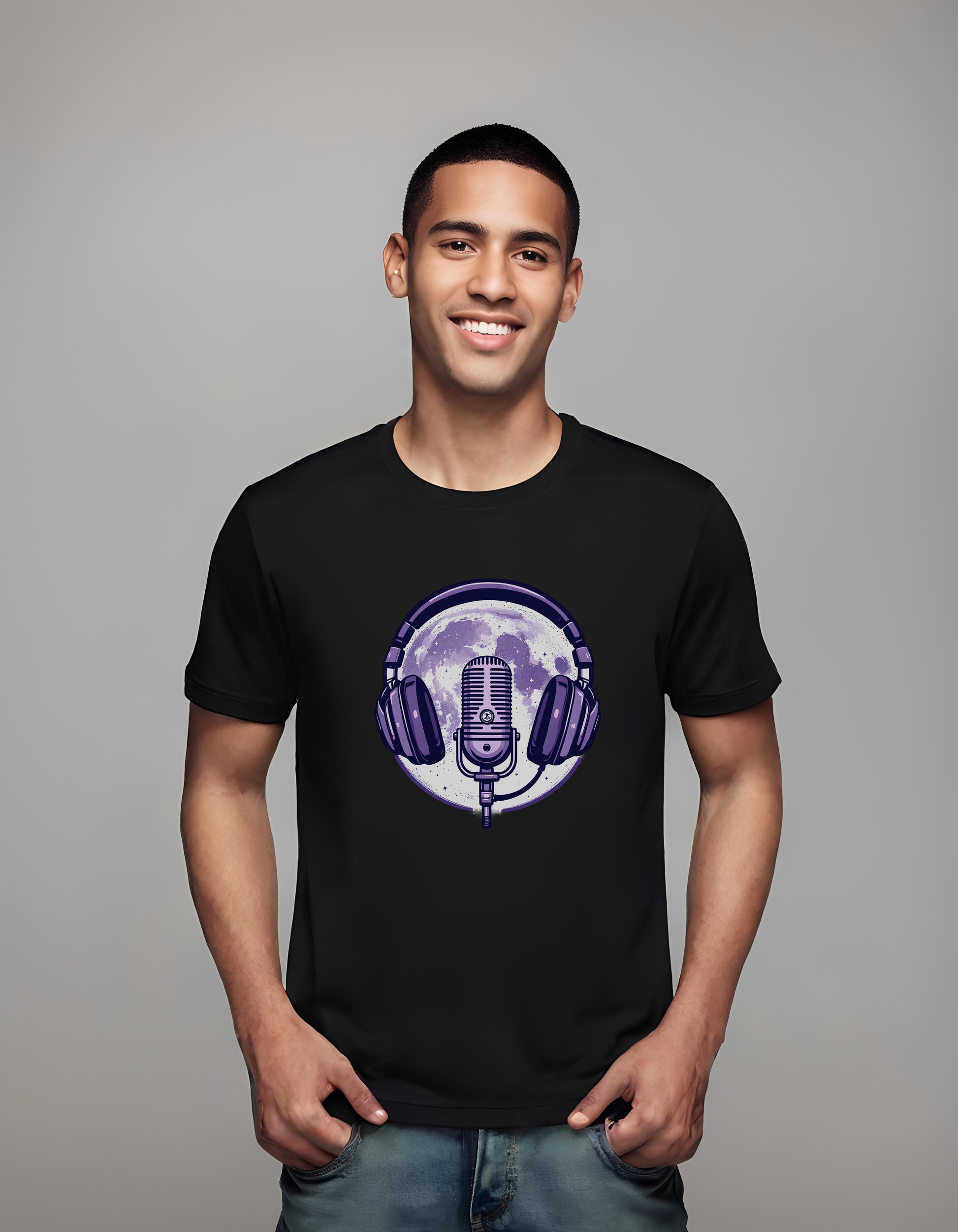 moon - full moon illustration - t-shirt - night sky shirt