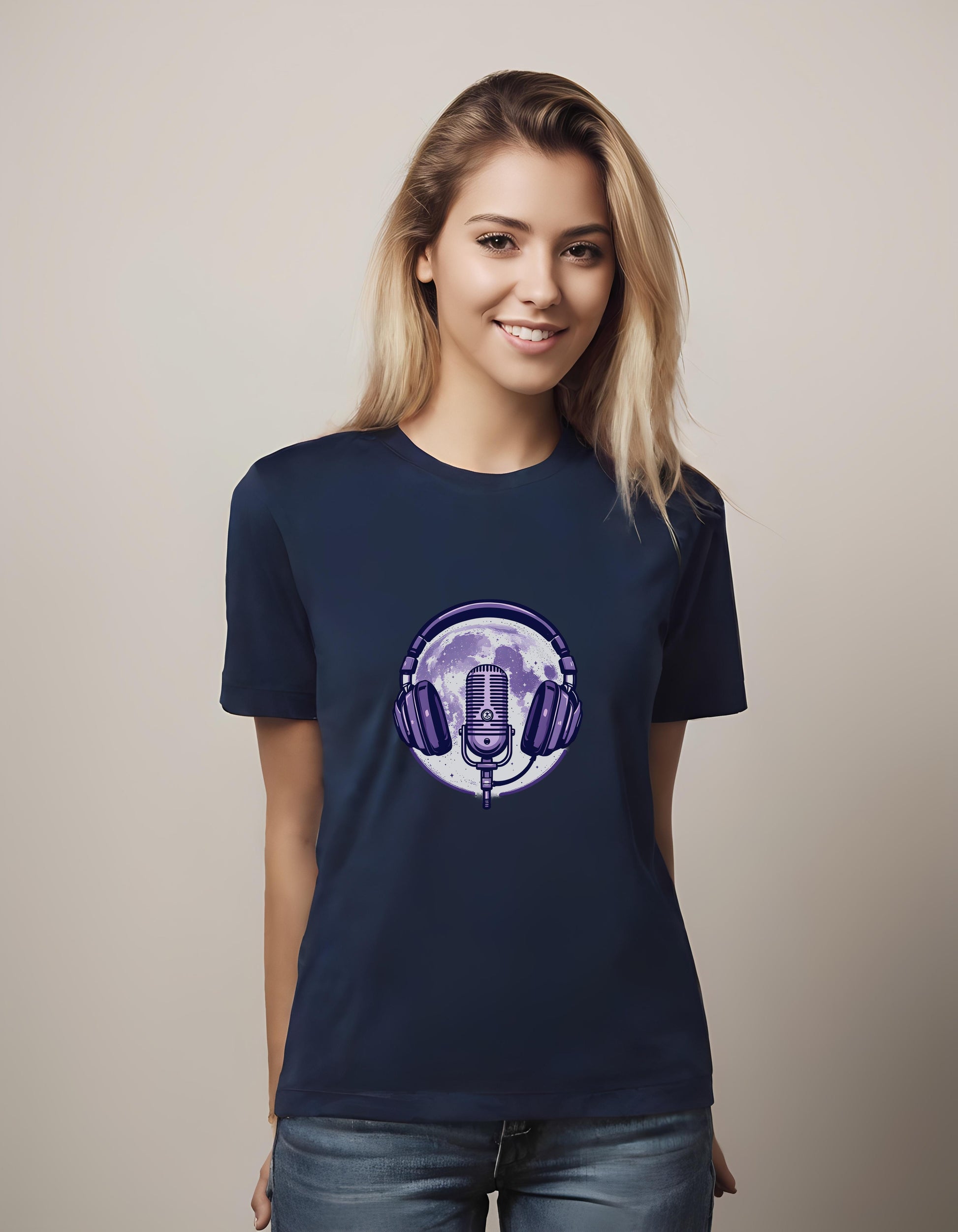 classic t-shirt - stylized illustration - music