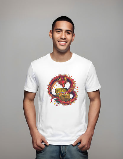 colorful dragon illustration - t-shirt - epic adventure theme