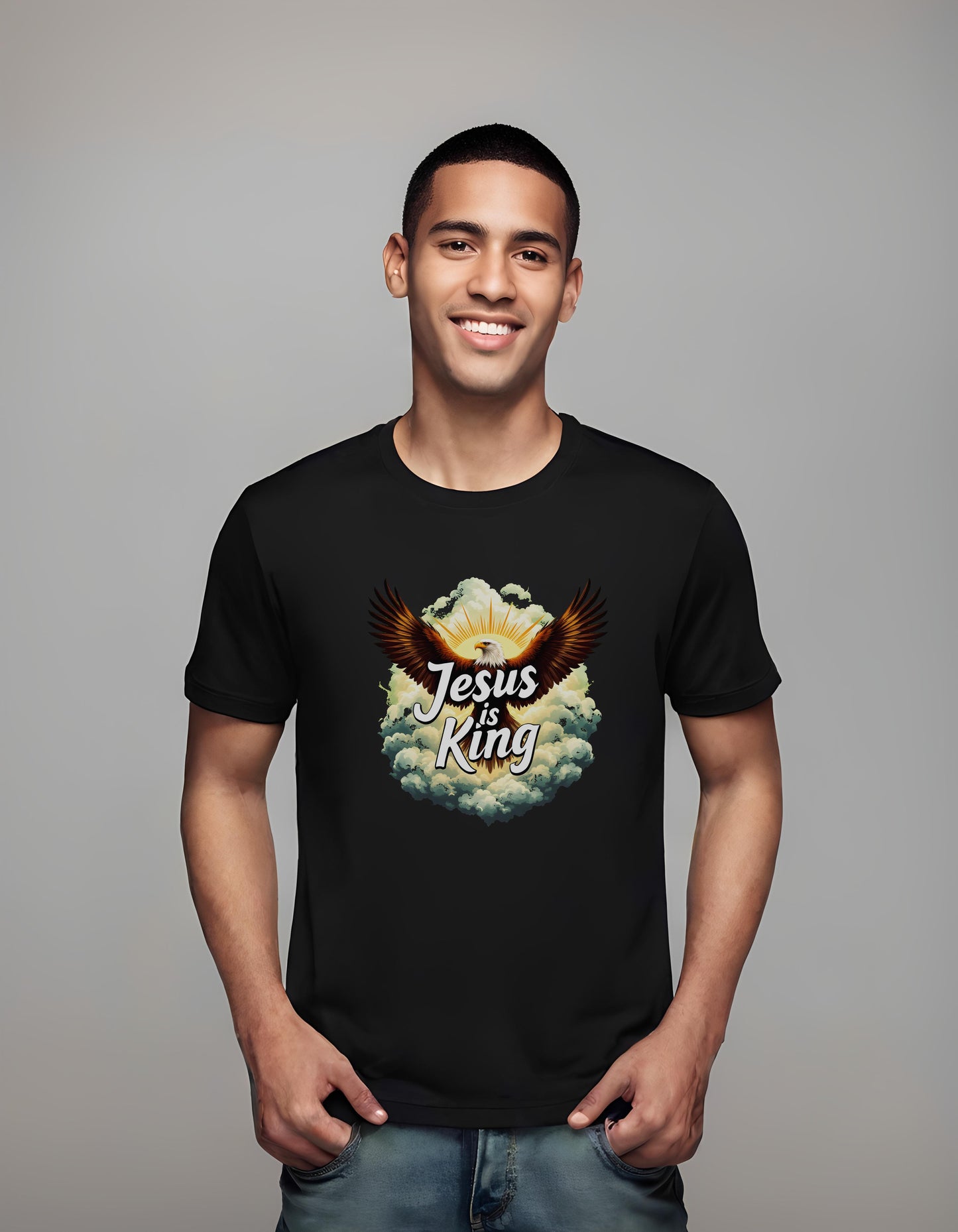 spiritual eagle illustration - flight - family members - t-shirt