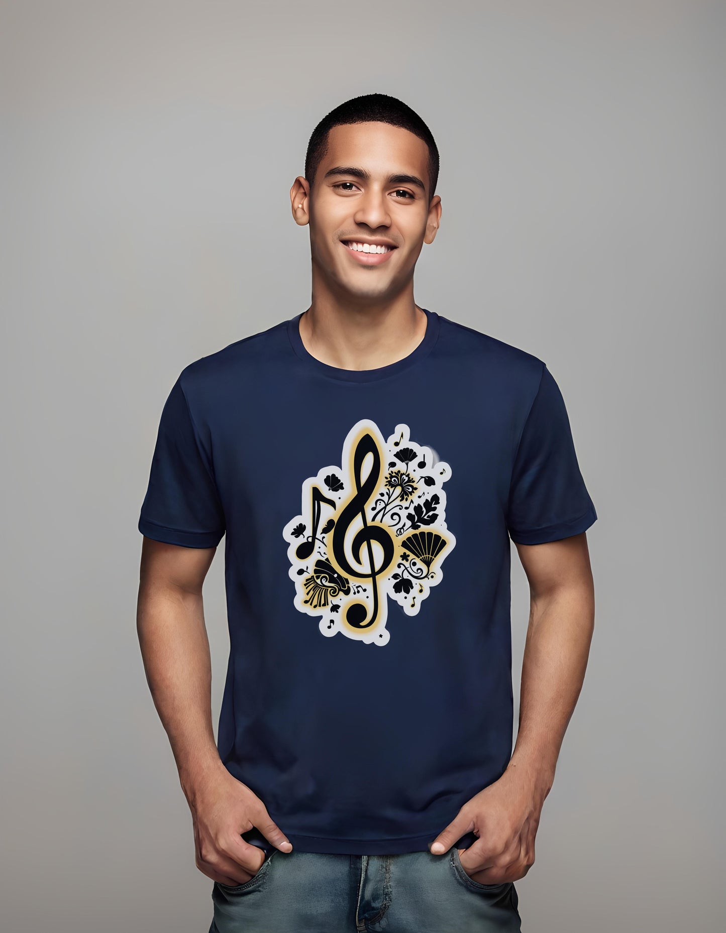 trendsetting music gear - statement t-shirt - treble clef shirt