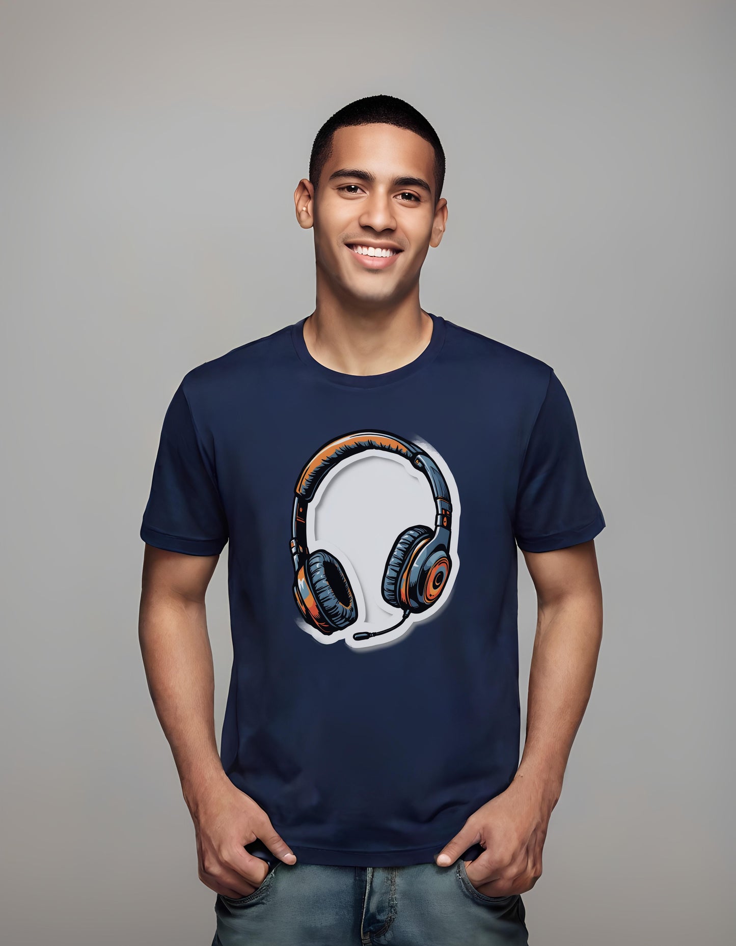 minimalist earphone design - design - t-shirt - funny earphone shirt