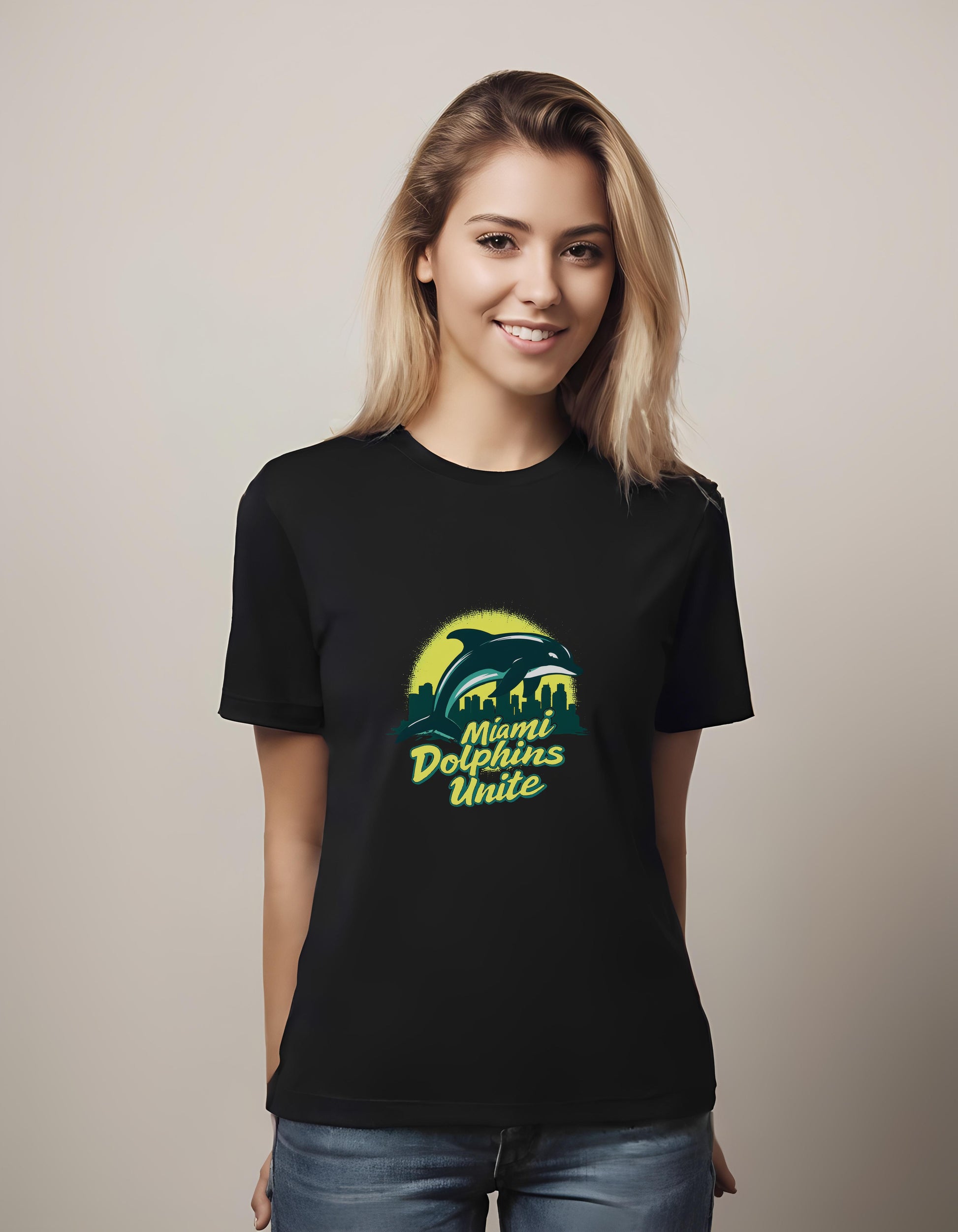 for_unisex - urban - miami skyline art - t-shirt