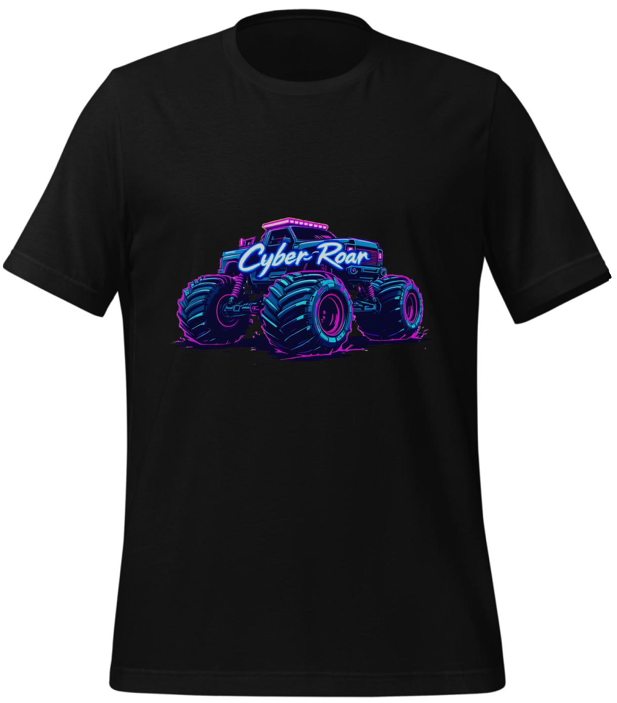 unisex - black - monster truck shirt - t-shirt