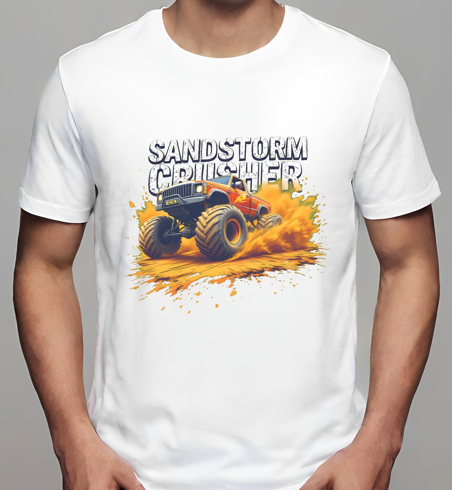 t-shirt - automotive gift ideas - outdoor lovers - white - cartoonish truck graphic