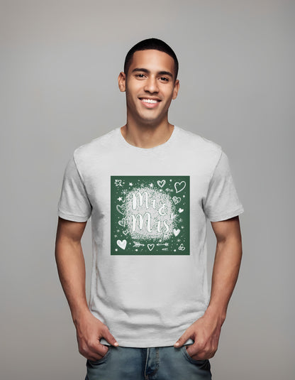 invitation design - festive decoration - heart motif t-shirt