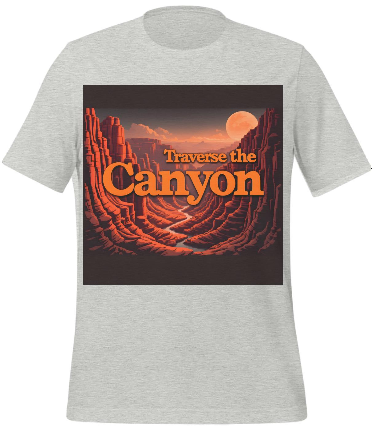 nature wall decor - explore canyon design - athletic_heather - t-shirt