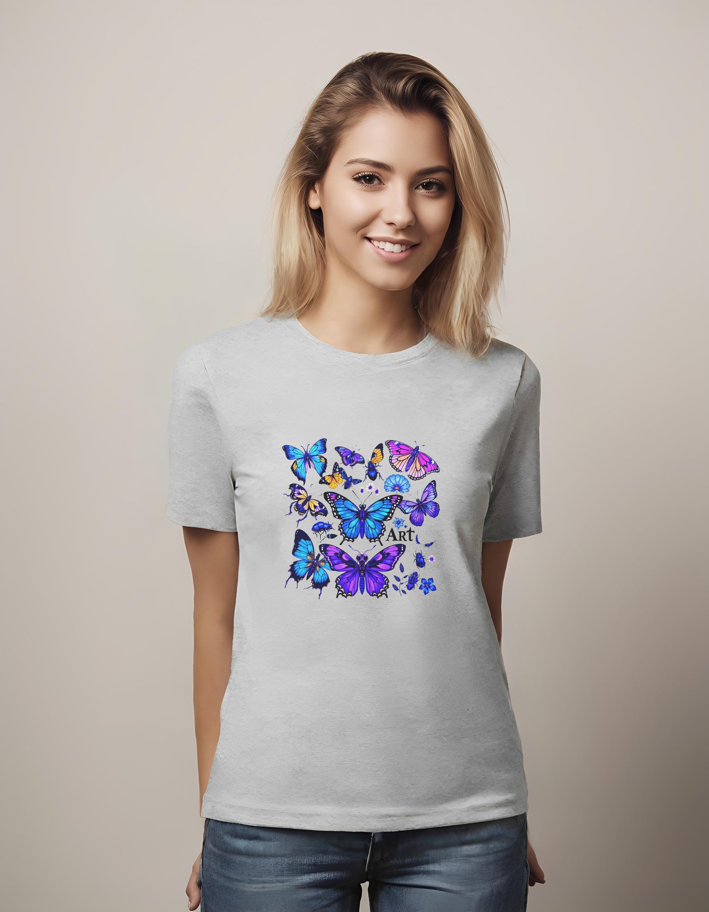 modern nature artwork - art enthusiasts - women - t-shirt