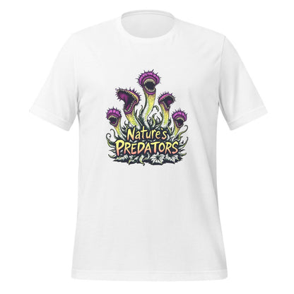 vibrant nature art - t-shirt - illustration - predatory plants illustration