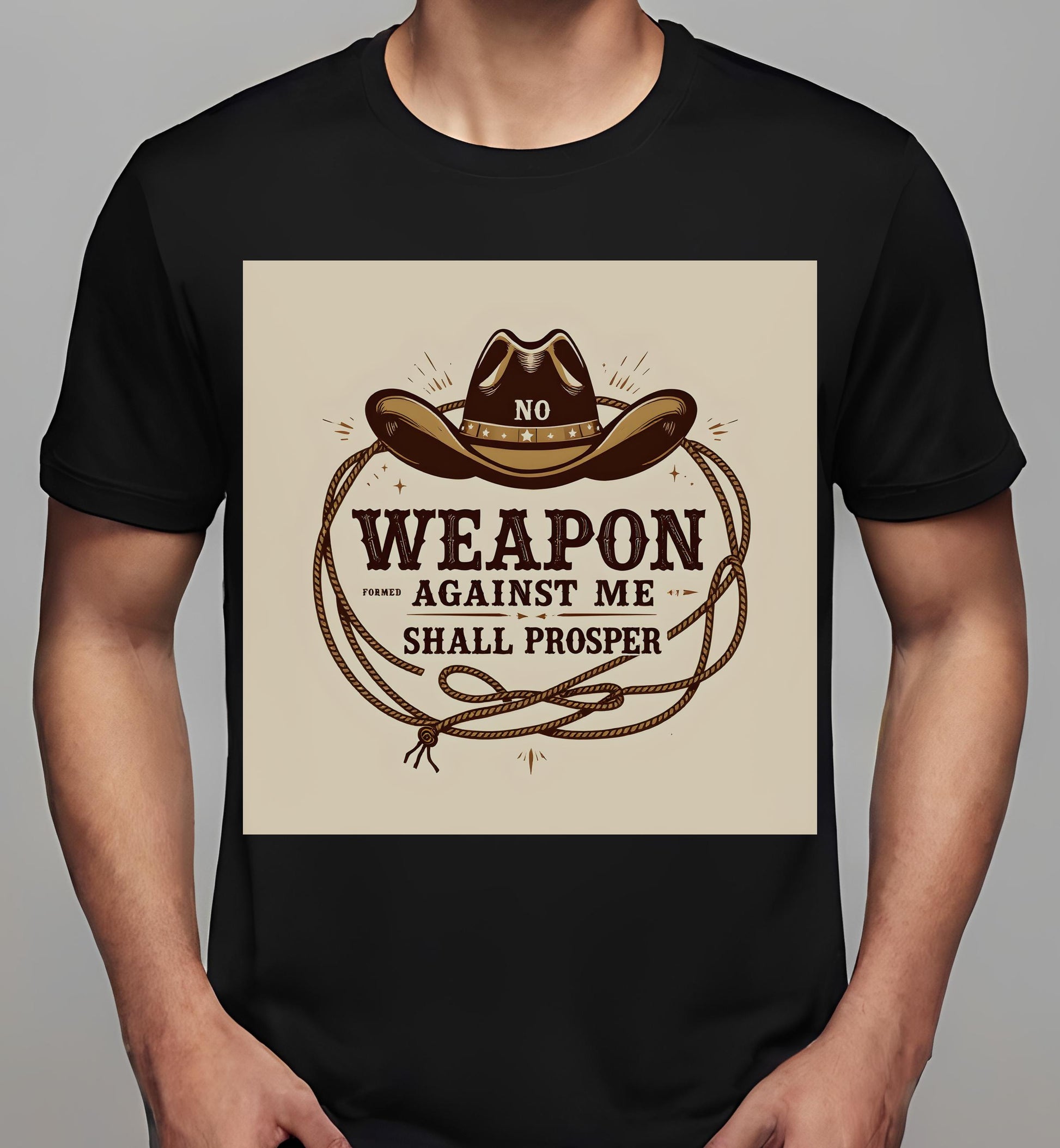 unique gifts - gift exchanges - black - no weapon formed against me shall prosper cropped t shirt - t-shirt