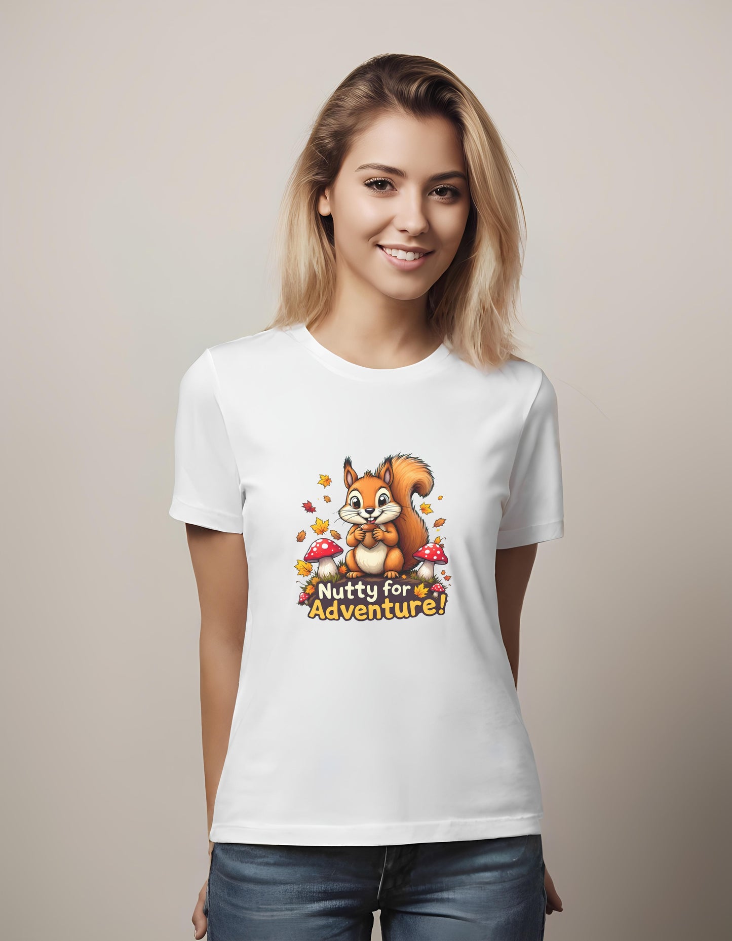 nutty for adventure - t-shirt - squirrel - men