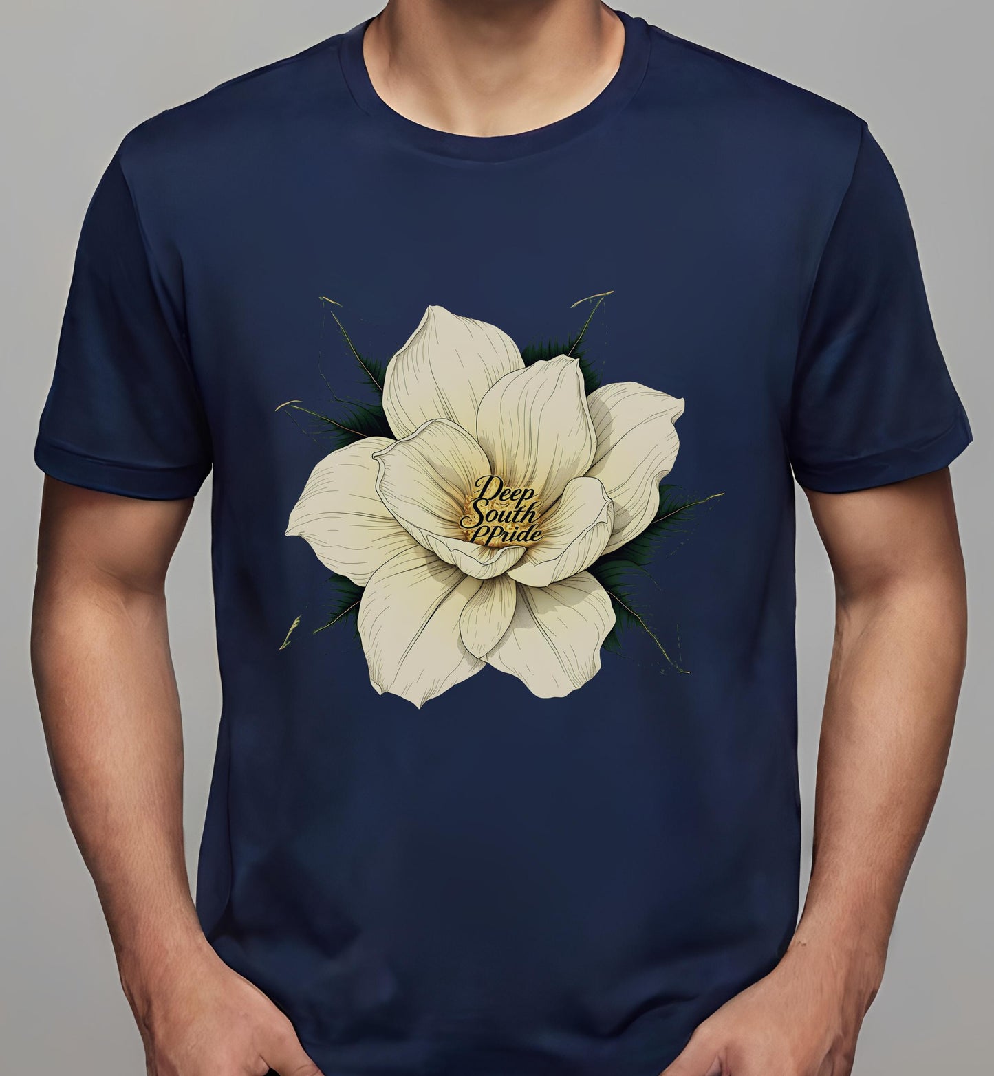 navy - southern themed gifts - trendy floral decor - t-shirt