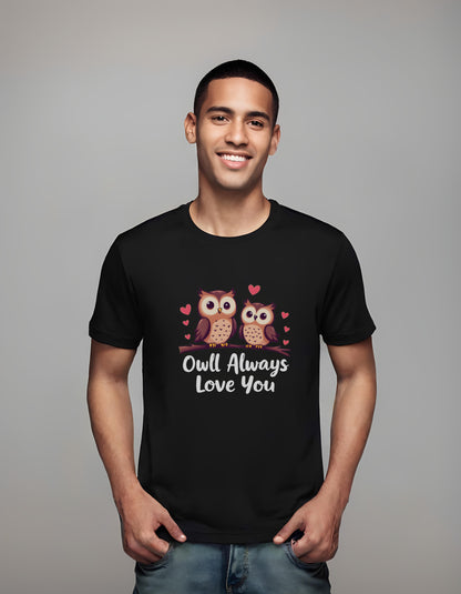 owl design - love - love theme - t-shirt