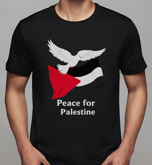 black - t-shirt - palestine-t-shirt-for-kids - writers