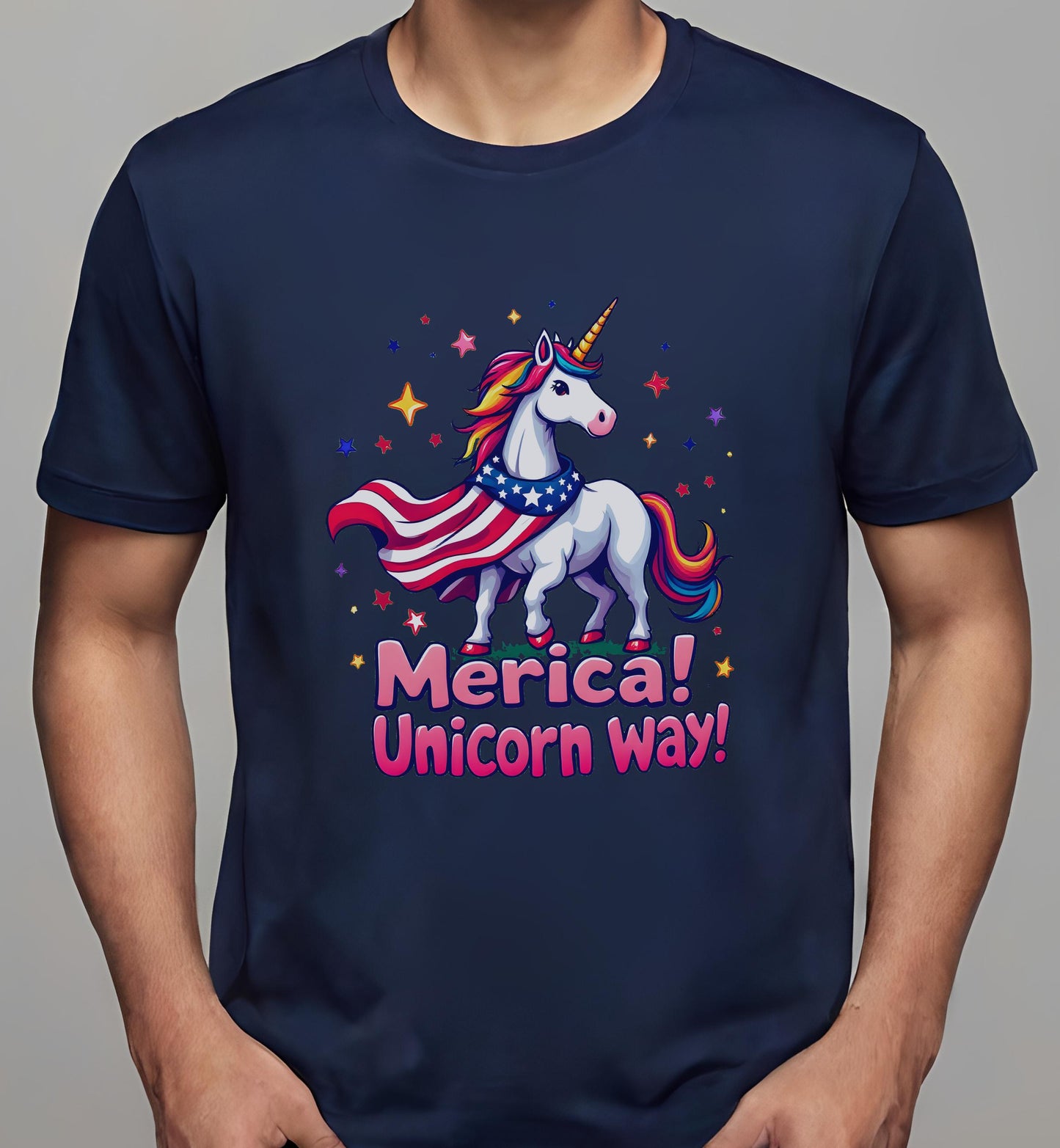 creativity - navy - t-shirt - patriotic art - fun