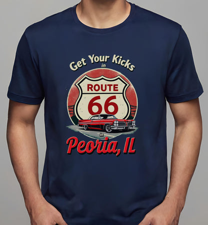 vintage road signs - t-shirt - vintage collectors - travel - navy