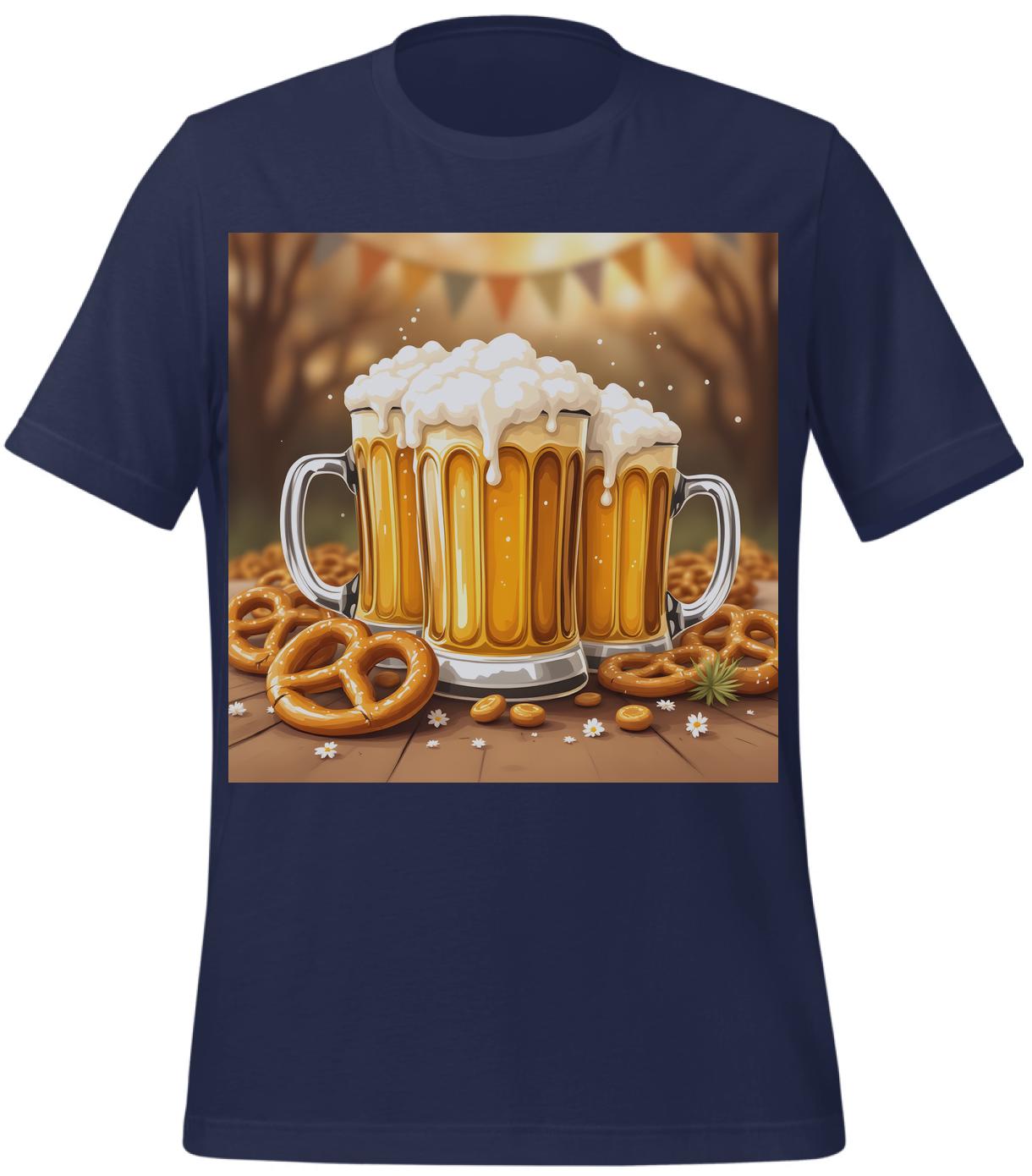 navy - t-shirt - celebration - peoria oktoberfest - illustrative art