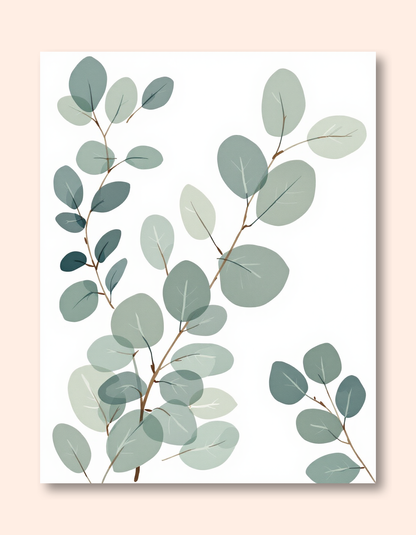 Serene Eucalyptus Elegance Wall Art