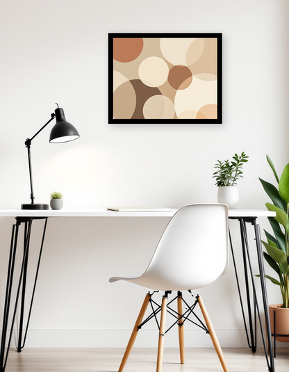 Tranquil Harmony Circle Art - Room View
