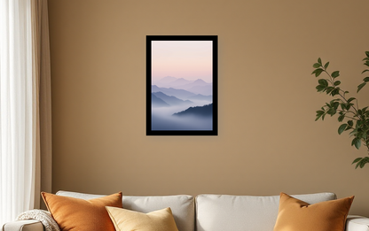 Serene Lavender Mist Landscape - Room View