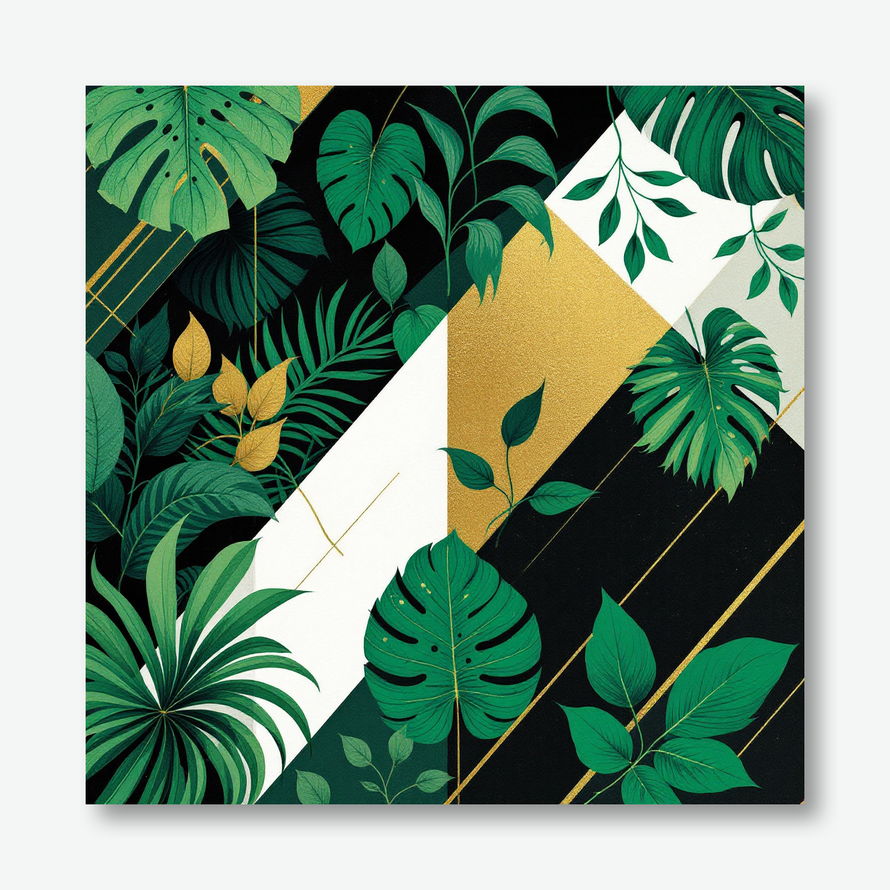Emerald Elegance: Botanical Wall Art